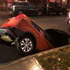 "We Knew This Could Happen": Giant Sinkhole Devours Unoccupied Taxi In Queens